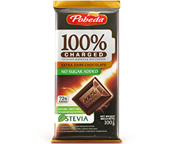 Шоколад Горький без добавления сахара «72% Какао» «Чаржед»
